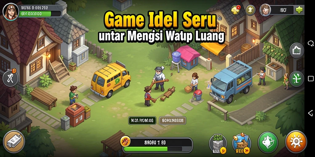 Tampilan utama gameplay Idle di 8768 yang menarik dan interaktif.