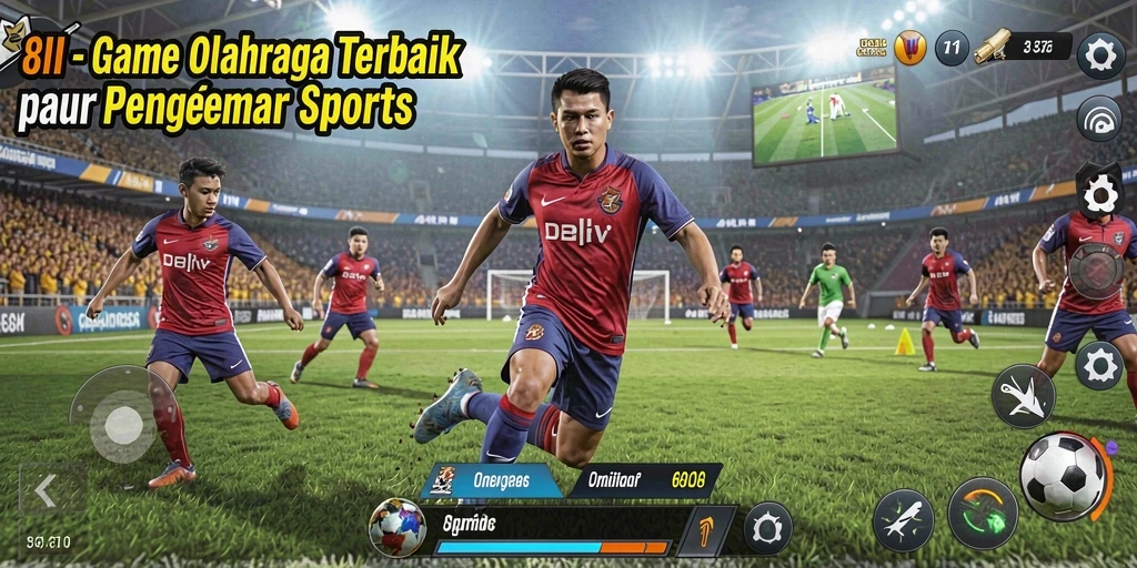 Tampilan gameplay menarik dari 8II dalam olahraga yang mendebarkan.