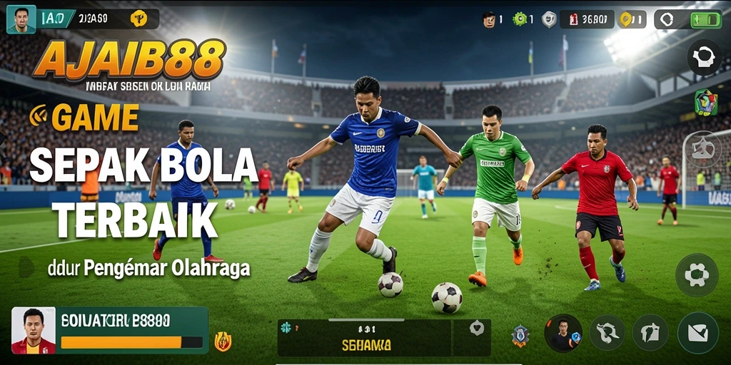 Tangkapan layar utama AJAIB88 menampilkan aksi sepak bola yang mendebarkan.