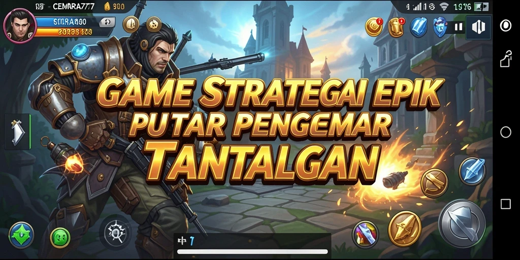 Gameplay strategi CEMARA777 yang menantang dan seru.