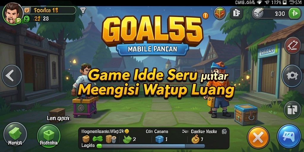 Tampilan gameplay GOAL55 yang menyenangkan dan menarik.