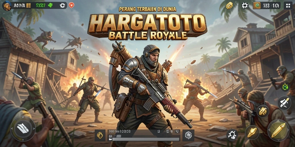 Tampilan mendebarkan dari permainannya di arena Battle Royale.