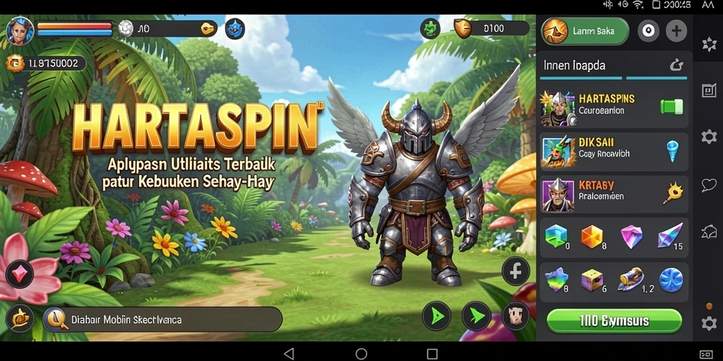 Tangkapan layar utama HARTASPIN dengan tampilan aplikasi Utility.