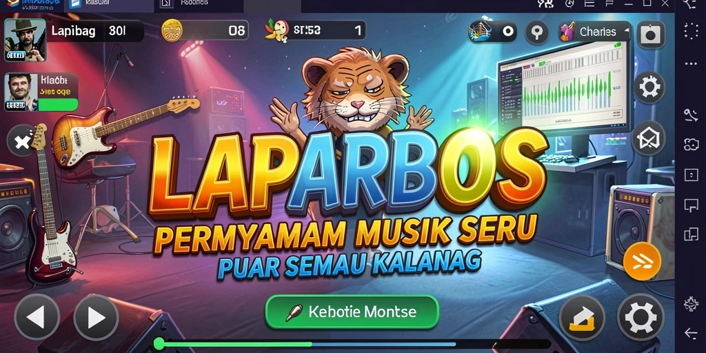 Tampilan gameplay LAPARBOS yang seru dan interaktif.