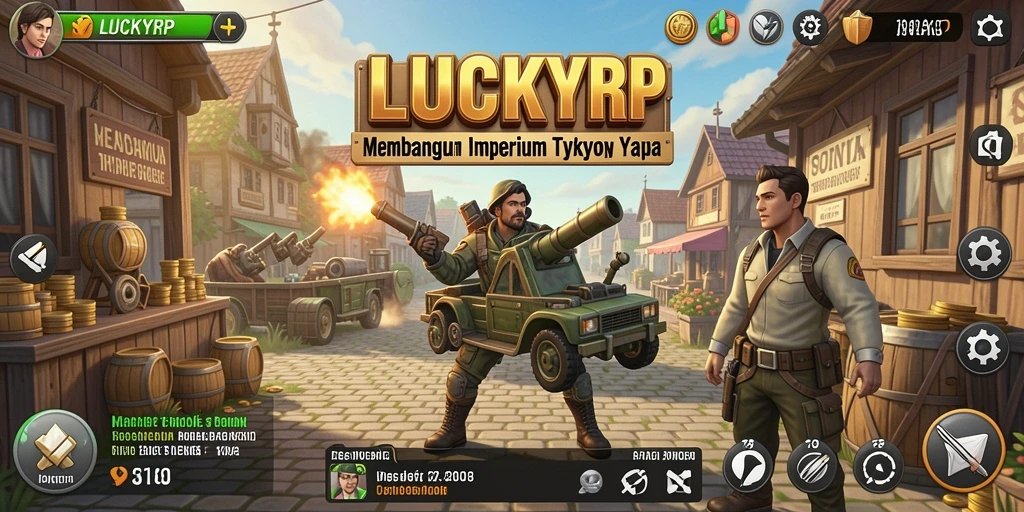 Screenshot menampilkan gameplay Tycoon yang menarik di LUCKYRP.
