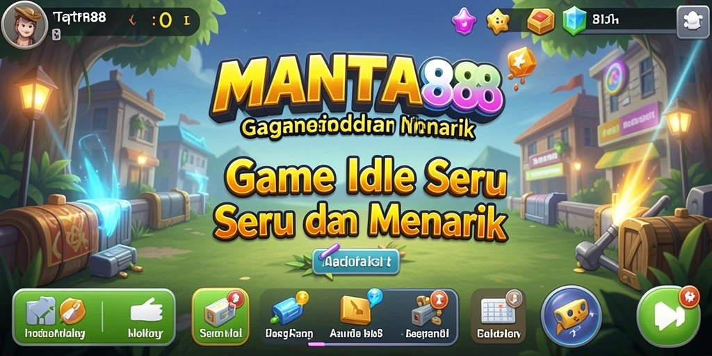 Tampilan gameplay Idle MANTRA88 yang seru dan menarik.