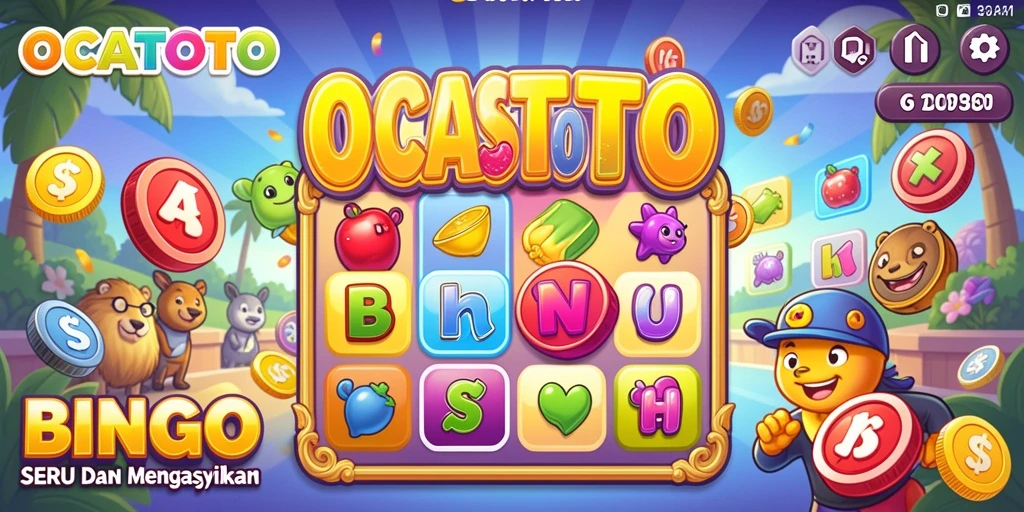 Screenshot gameplay OCATOTO yang menggambarkan keseruan permainan Bingo.