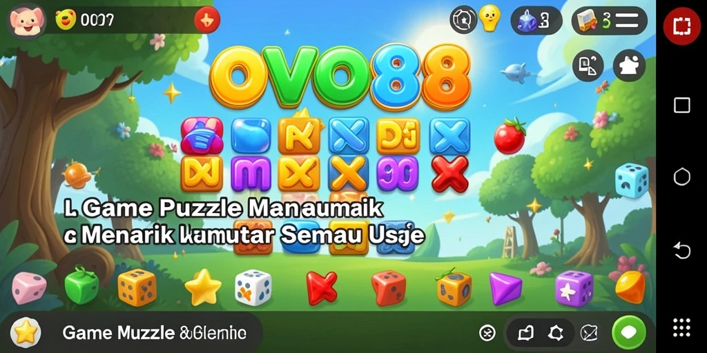 Screenshot OVO88 menampilkan gameplay Puzzle yang seru dan interaktif.