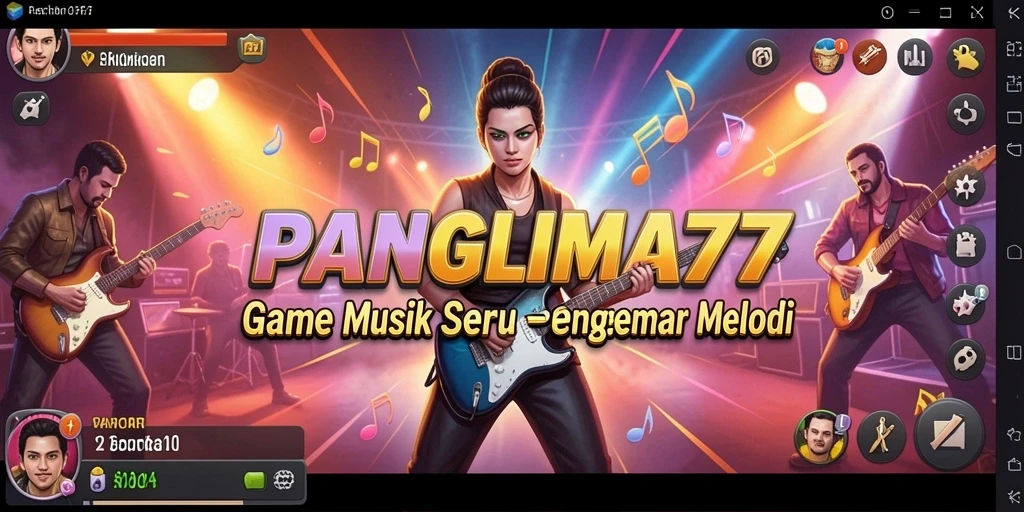 Tampilan menarik dari gameplay <strong>PANGLIMA77</strong> yang memukau para pemain musik.