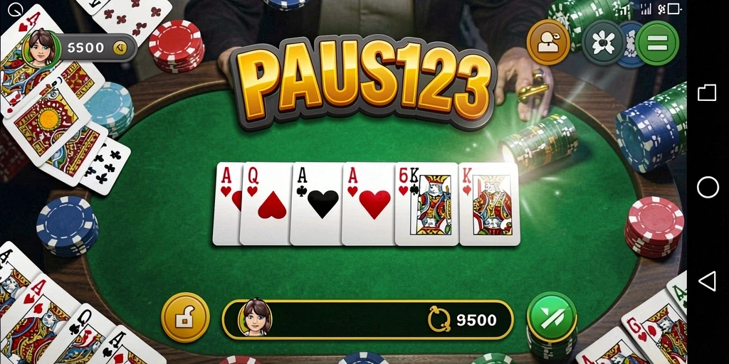 Gameplay PAUS123 menampilkan aksi seru permainan domino yang menantang.