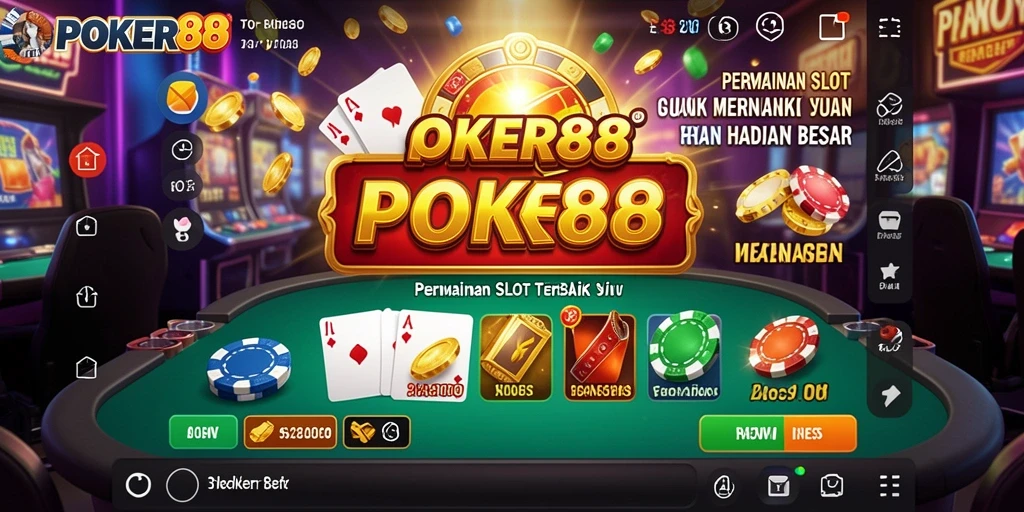 Tampilan menarik dari gameplay Slot POKER88 yang seru.