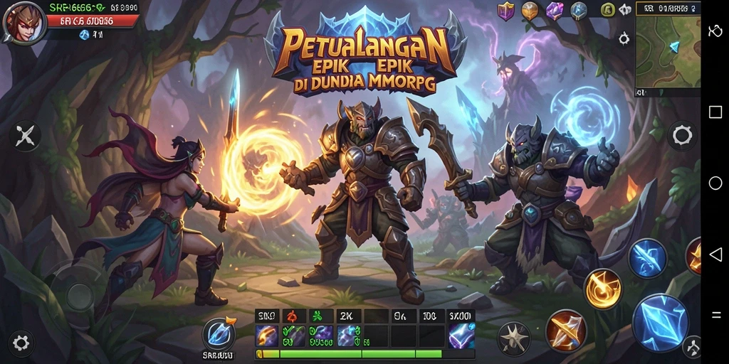 Tangkapan layar SR6666 yang menunjukkan aksi seru dalam pertarungan MMORPG.