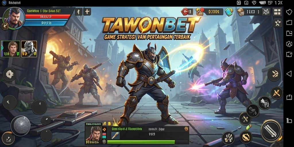 Tampilan gameplay mendetail dari TAWONBET yang penuh strategi.