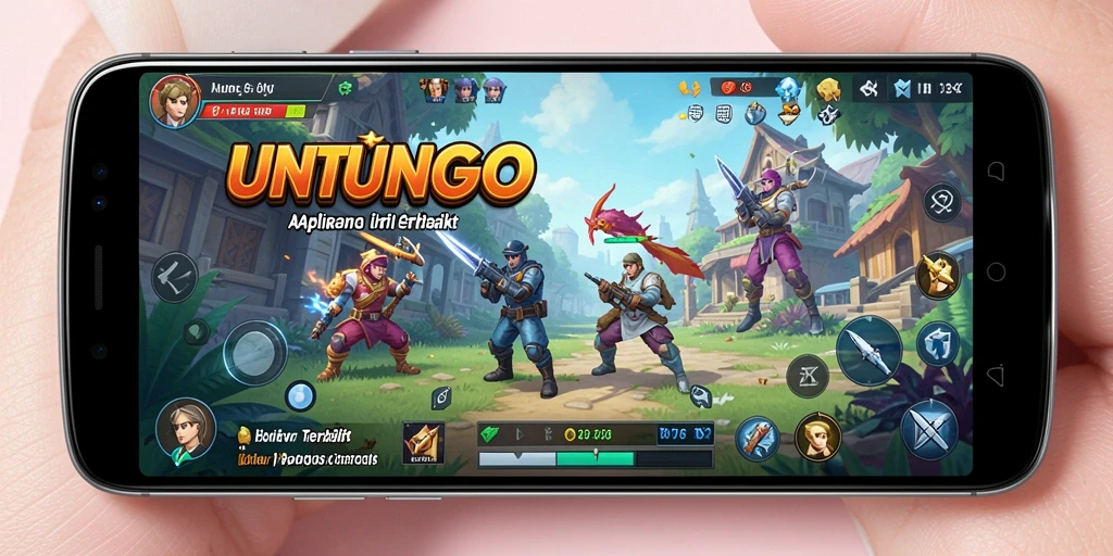Screenshot utama UNTUNGGO menampilkan antarmuka aplikasi yang user-friendly.