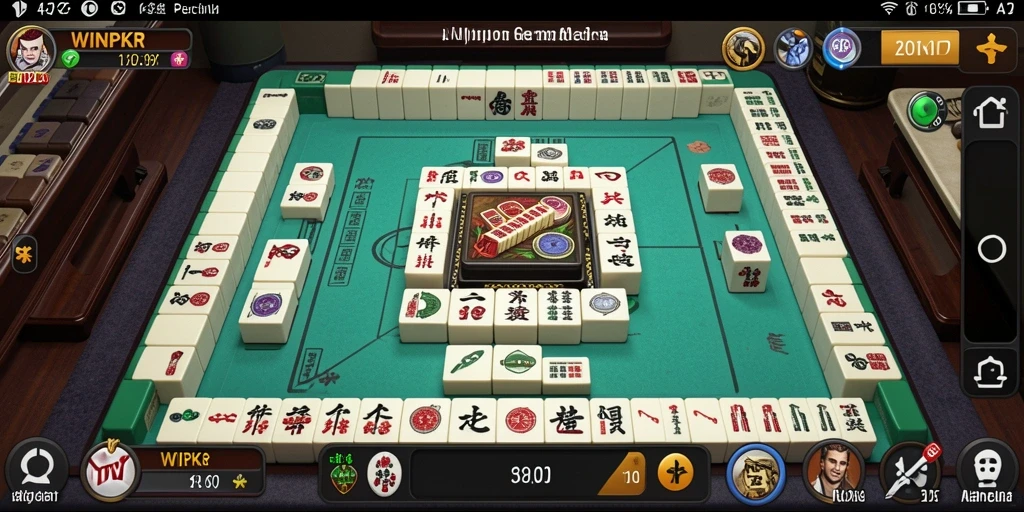 Screenshot gameplay <strong>WINPKR</strong> menampilkan aksi seru Mahjong.